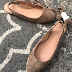 Madewell tie up flats